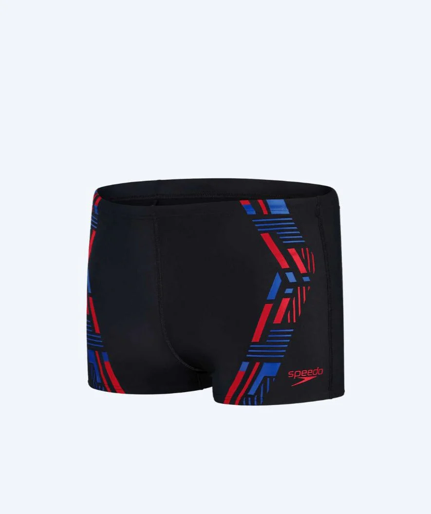 Speedo Aquashorts für Herren - Tech Print - Schwarz/Blau - Image 6