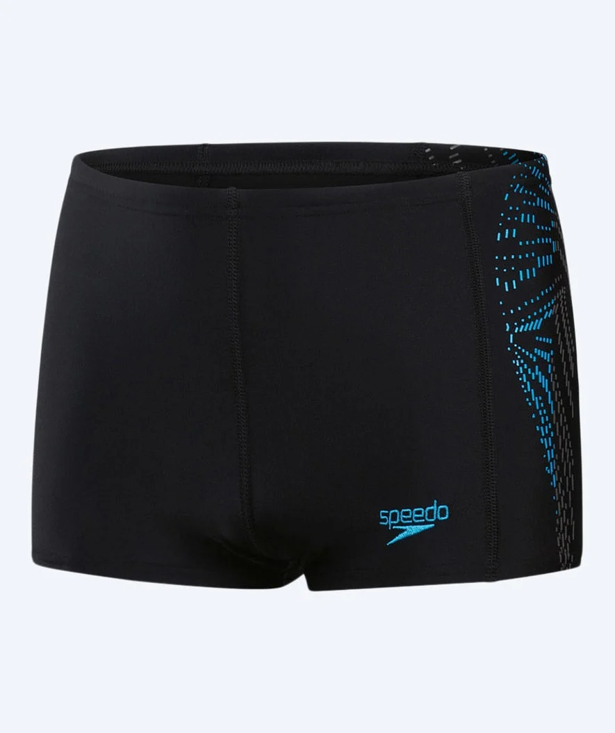 Speedo Aquashorts für Jungen - Allover Panel - Schwarz/Hellblau - Image 5