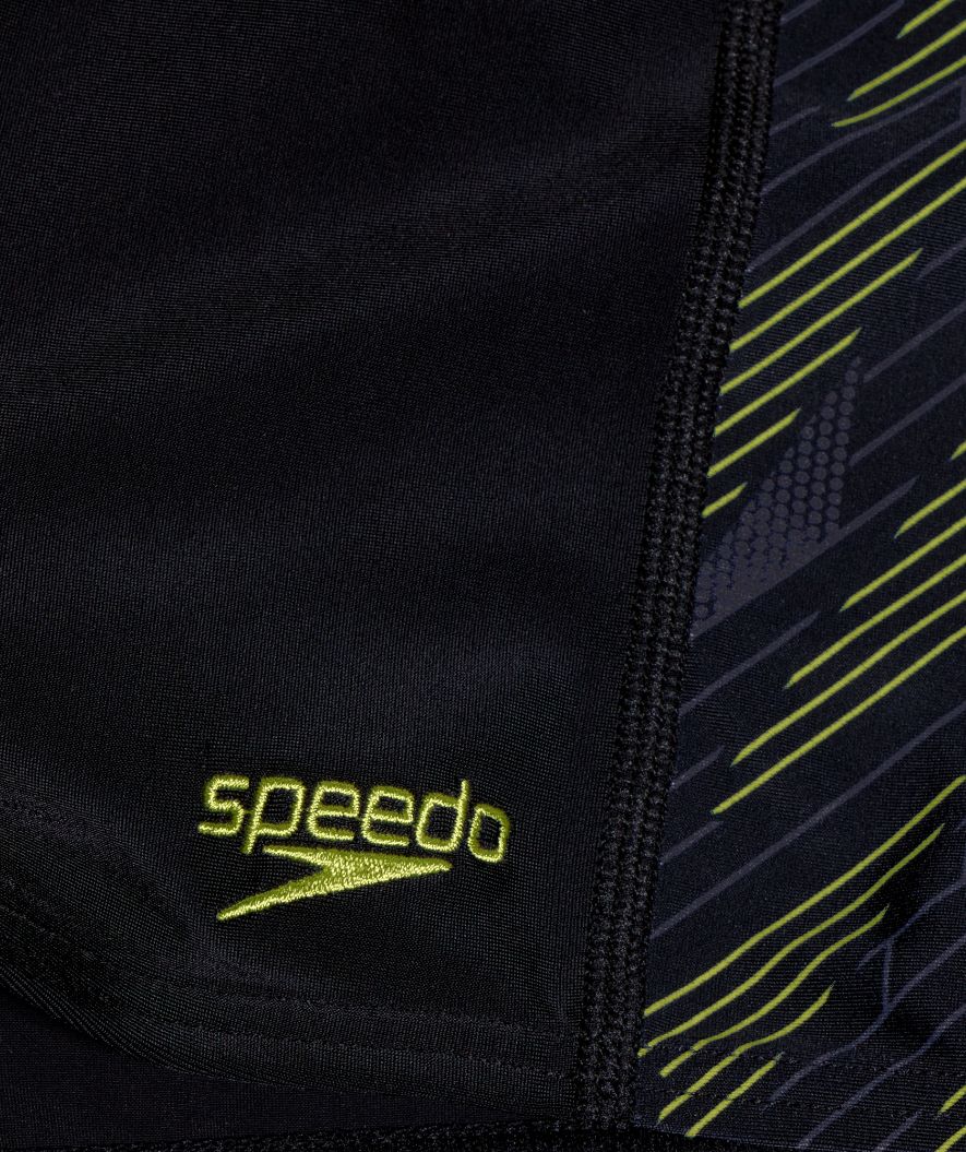 Speedo Aquashorts für Jungen - Hyperboom Panel - Schwarz/Gelb - Image 3
