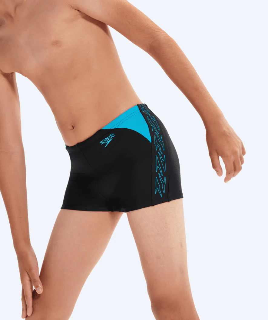 Speedo Aquashorts für Jungen - Hyperboom Splice - Schwarz/Blau - Image 3