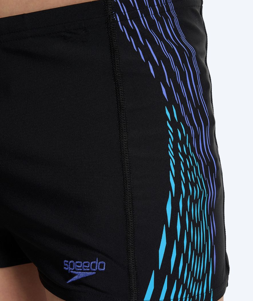 Speedo Aquashorts für Jungen - Plastisol Placement - Schwarz/Blau - Image 3