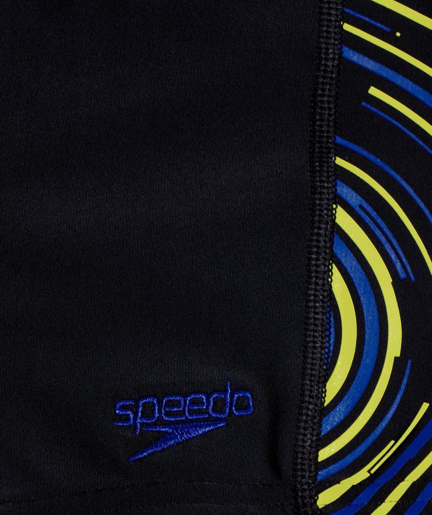 Speedo Aquashorts für Jungen - Plastisol Placement - Schwarz/Blau/Gelb - Image 3