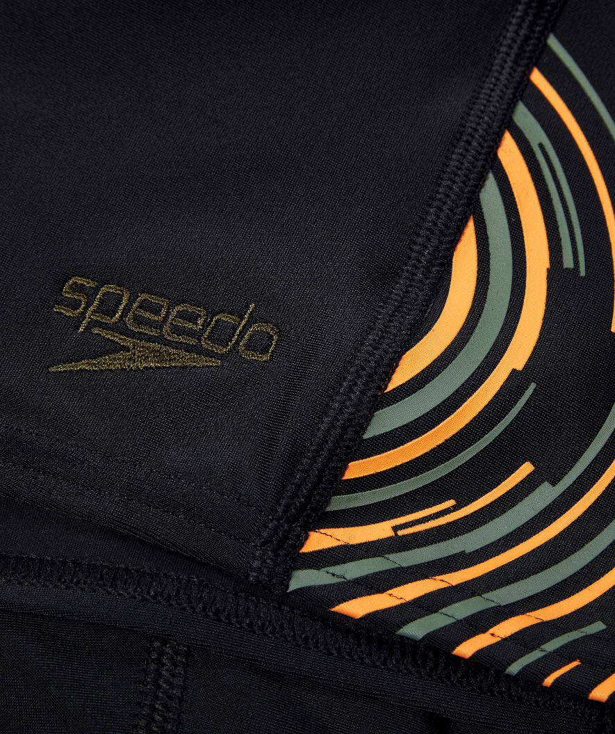 Speedo Aquashorts für Jungen - Plastisol Placement - Schwarz/Gelb - Image 4