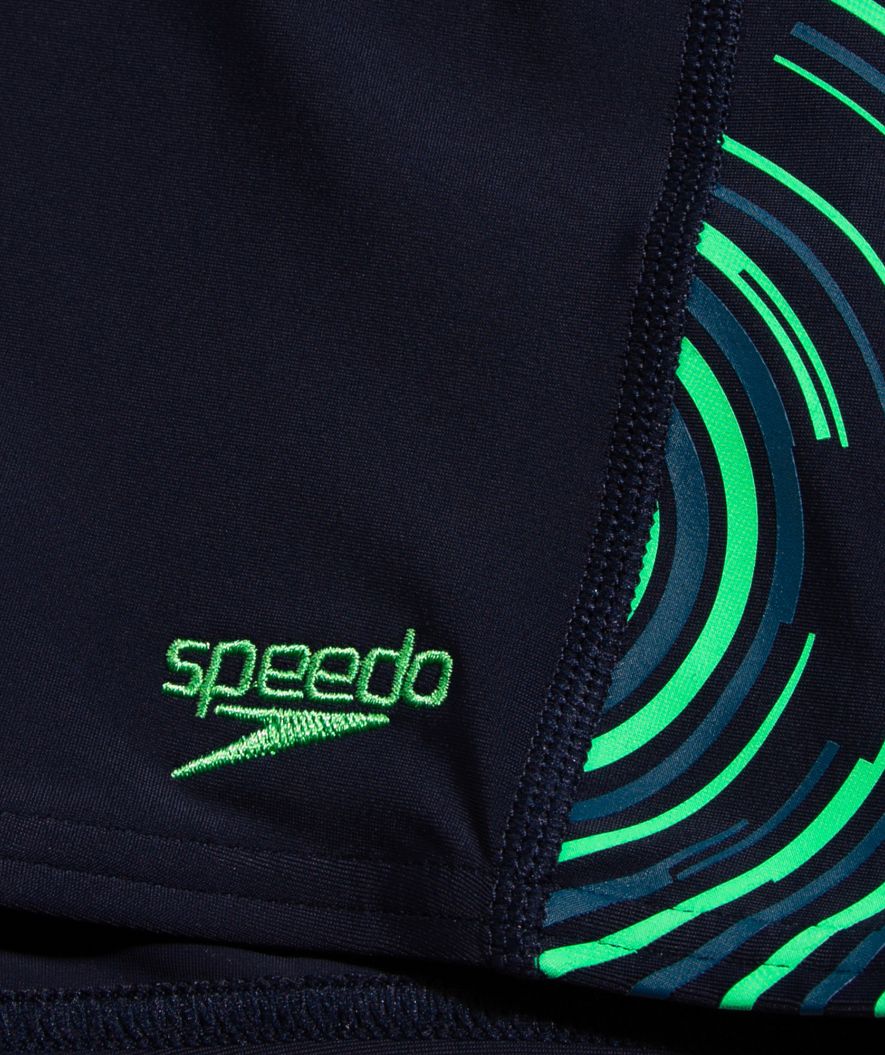 Speedo Aquashorts für Jungen - Plastisol Placement - Schwarz/Grün - Image 3