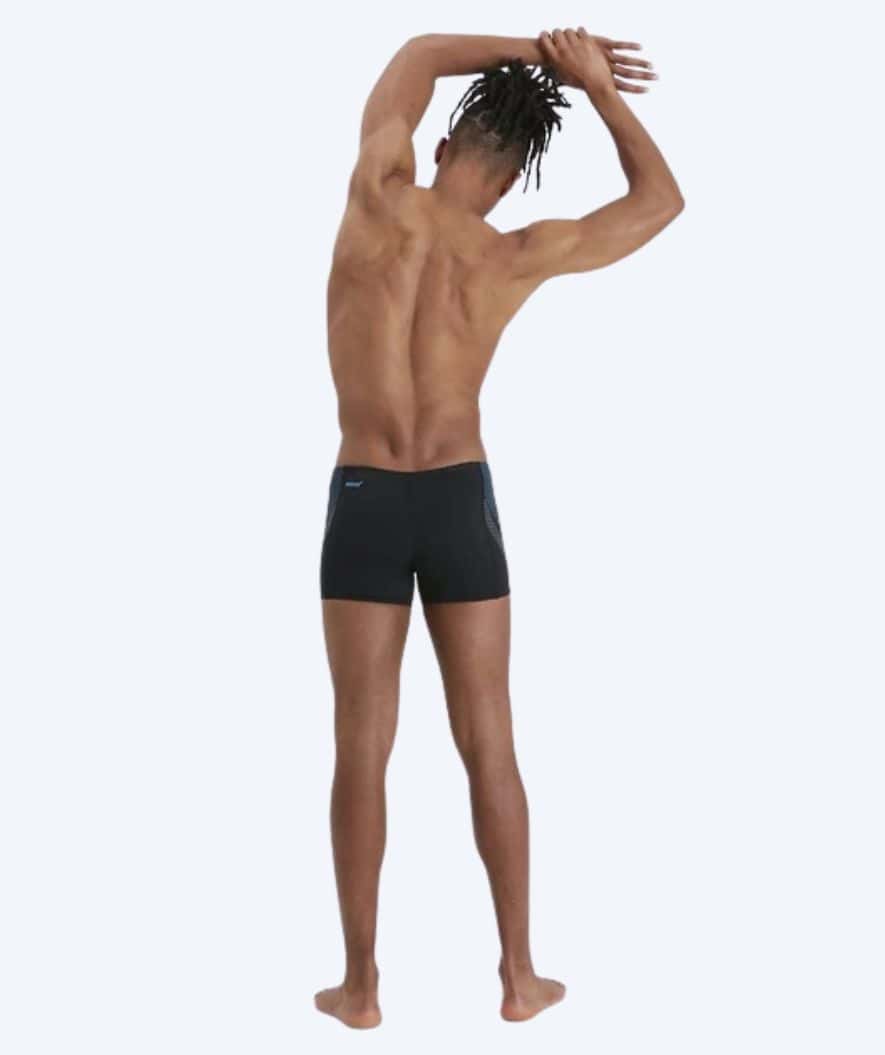 Speedo Aquashorts für Herren - Tech Panel - Schwarz/Blau - Image 2