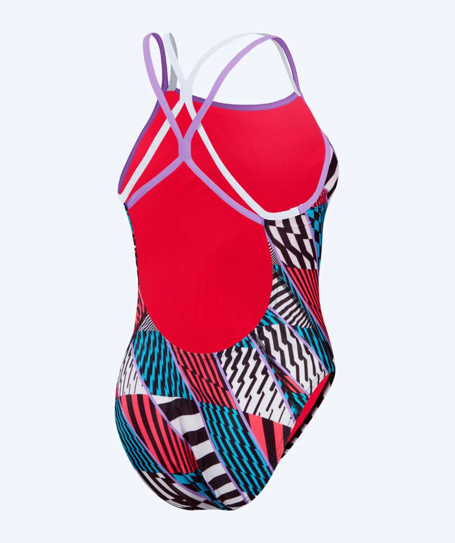 Speedo Badeanzug für Damen - Allover Digital Starback - Rot/Blau - Image 5