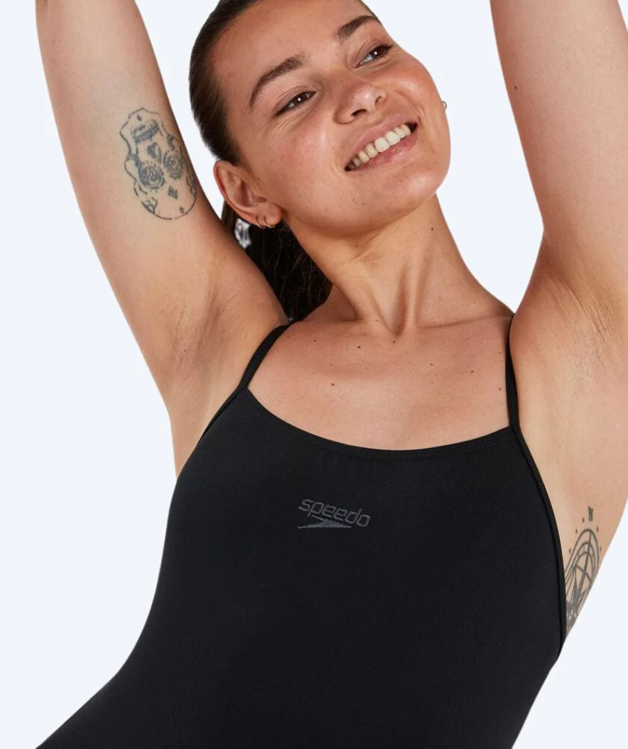 Speedo Badeanzug für Damen - Eco Endurance Thinstrap - Schwarz - Image 3