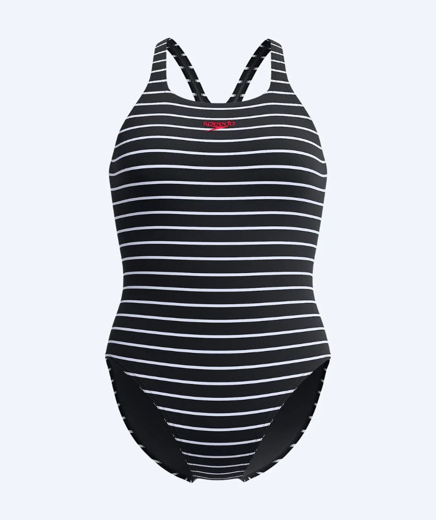 Speedo Badeanzug für Damen - Endurance Medalist - Schwarz/Weiß - Image 6