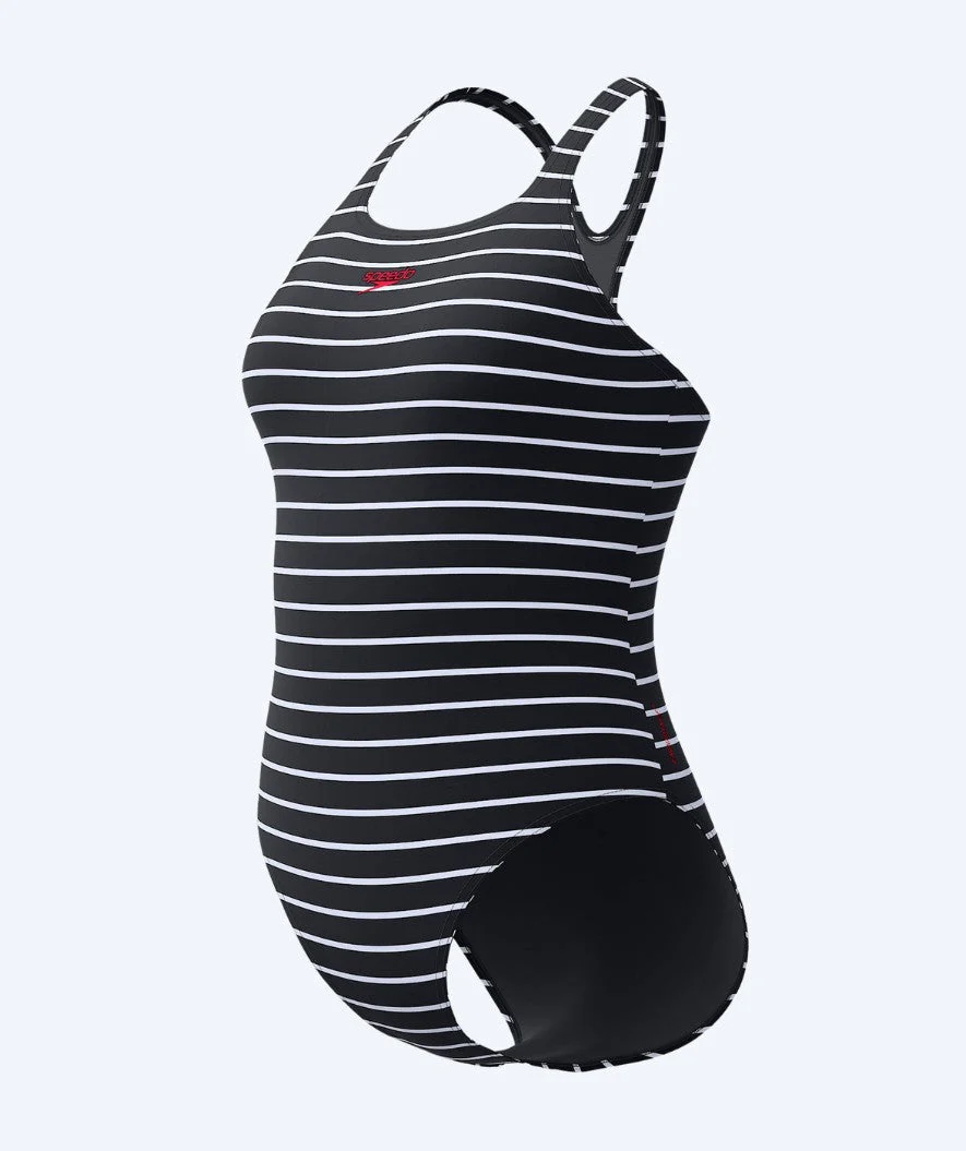 Speedo Badeanzug für Damen - Endurance Medalist - Schwarz/Weiß - Image 9