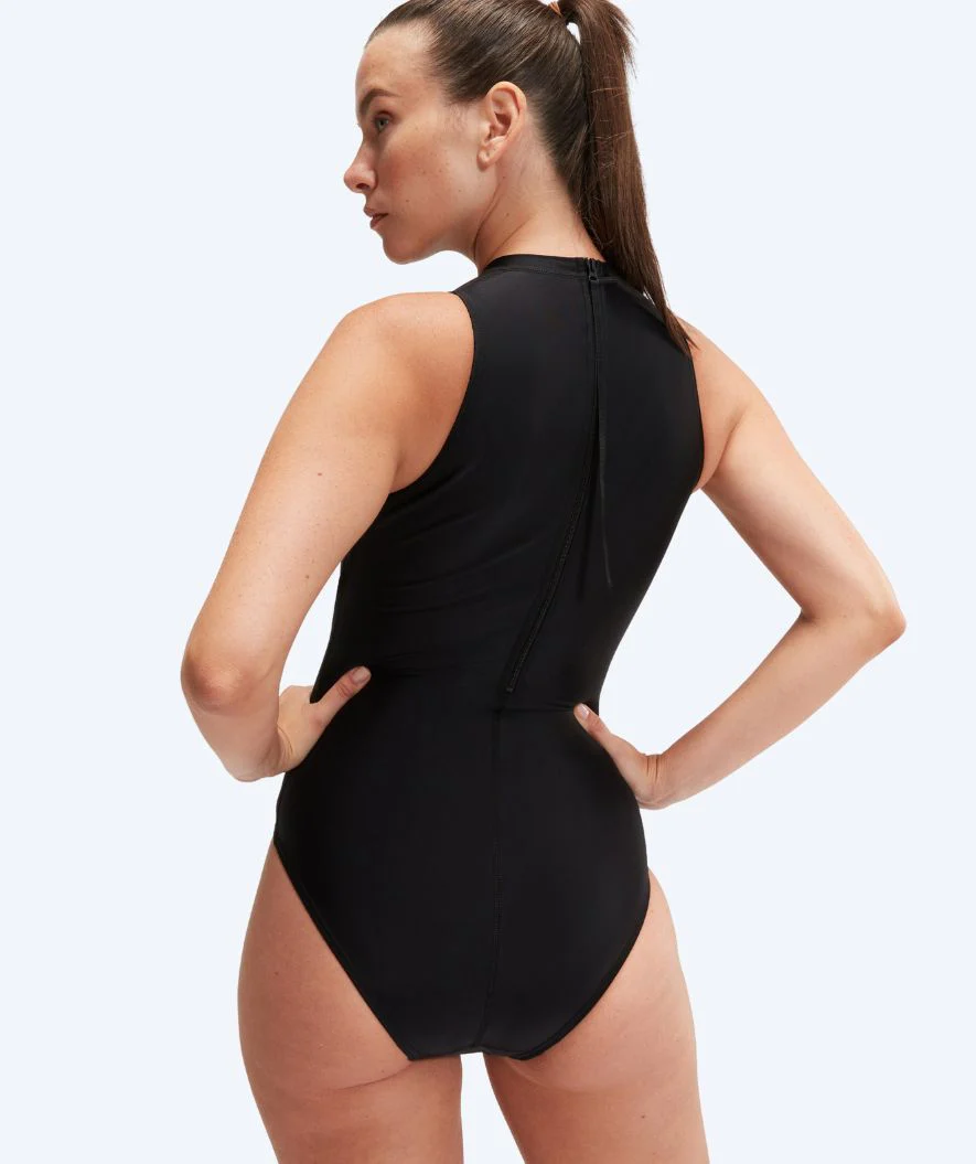 Speedo Badeanzug für Damen - Hydrasuit - Schwarz/Weiß - Image 2