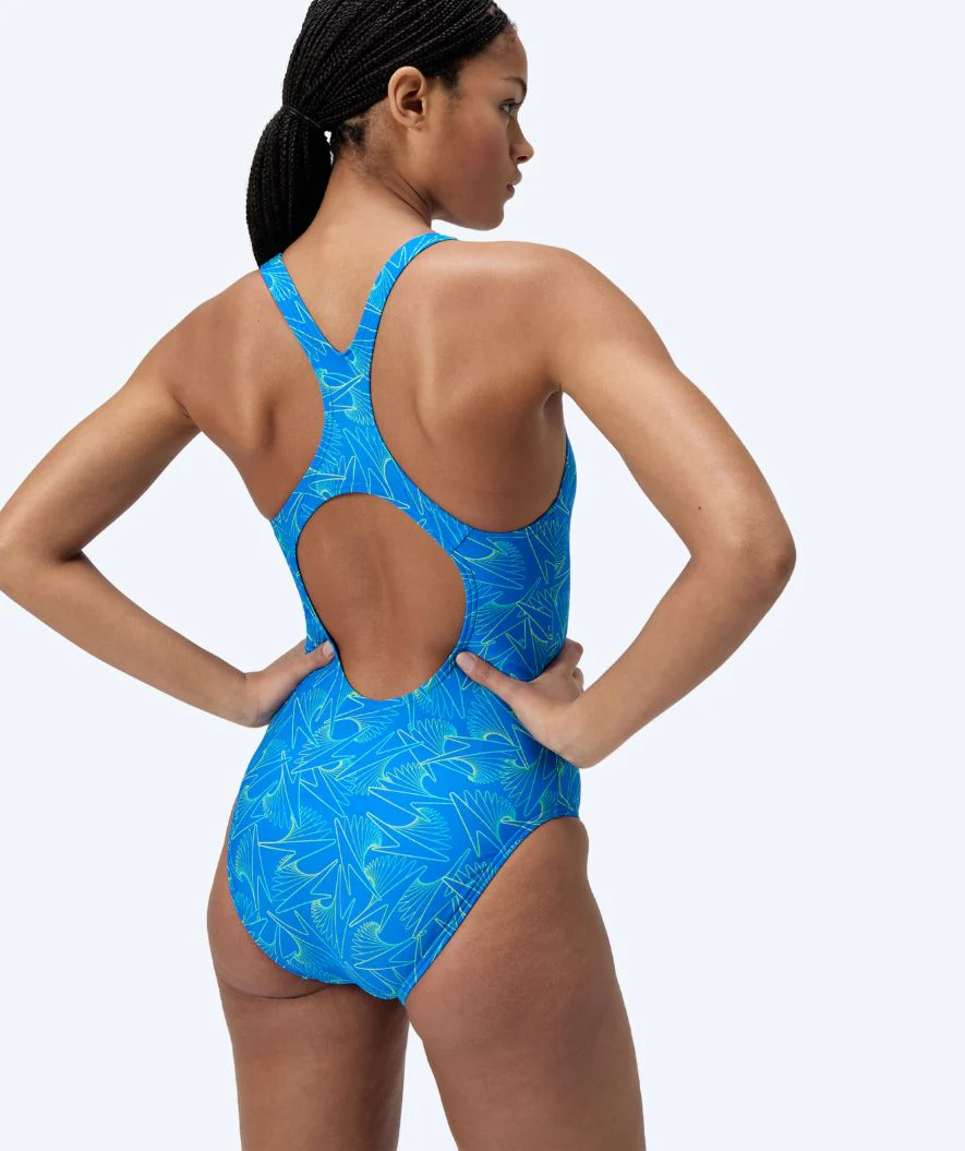 Speedo Badeanzug für Damen - Hyperboom Allover Medalist - Blau/Grün - Image 2