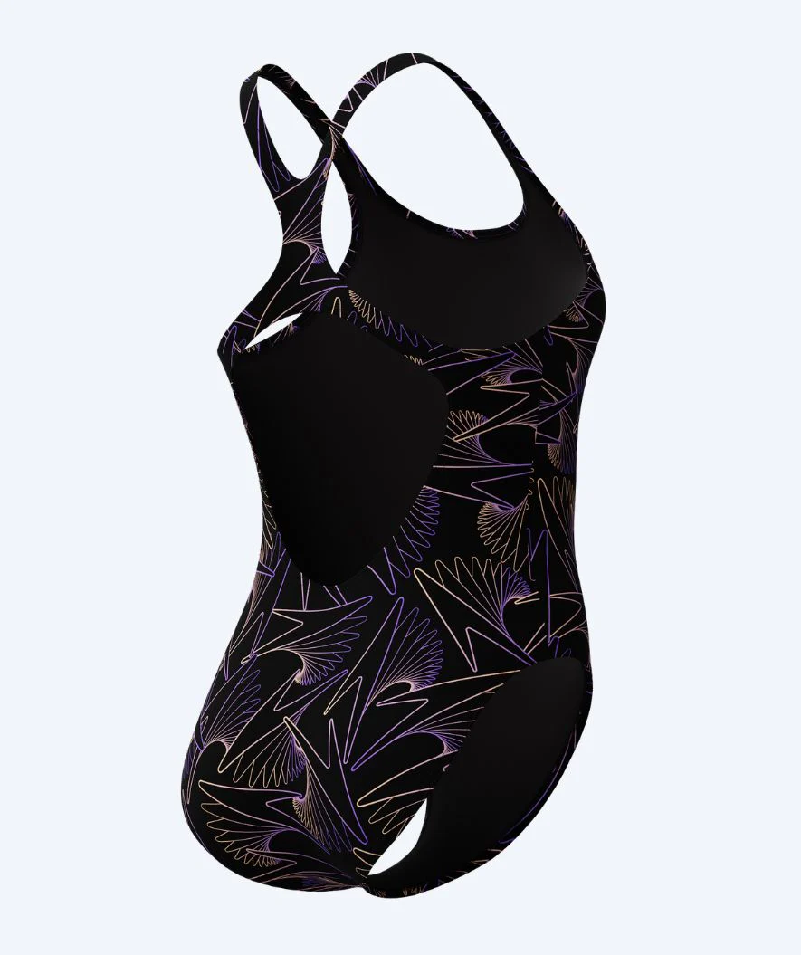 Speedo Badeanzug für Damen - Hyperboom Allover Medalist - Schwarz/Lila - Image 9