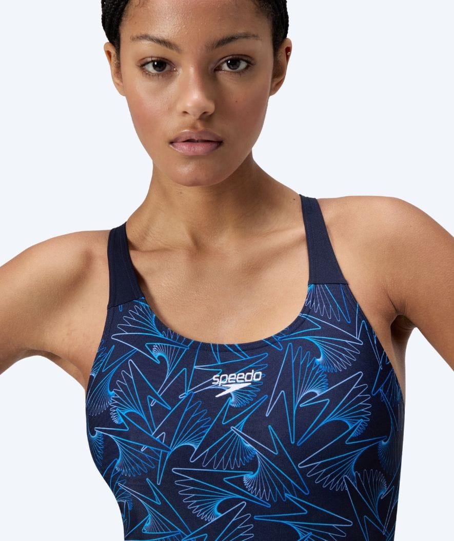 Speedo Badeanzug für Damen - Hyperboom Placement Muscleback - Donkerblau/Hellblau - Image 6