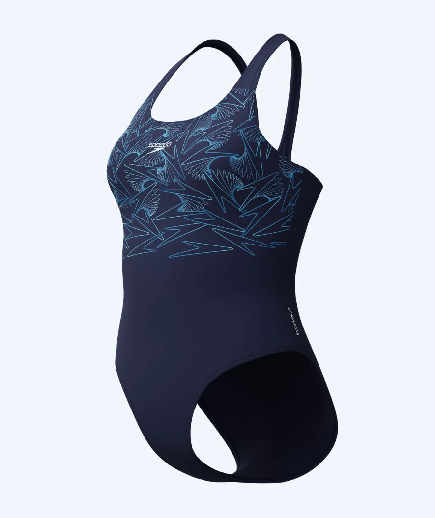 Speedo Badeanzug für Damen - Hyperboom Placement Muscleback - Donkerblau/Hellblau - Image 8