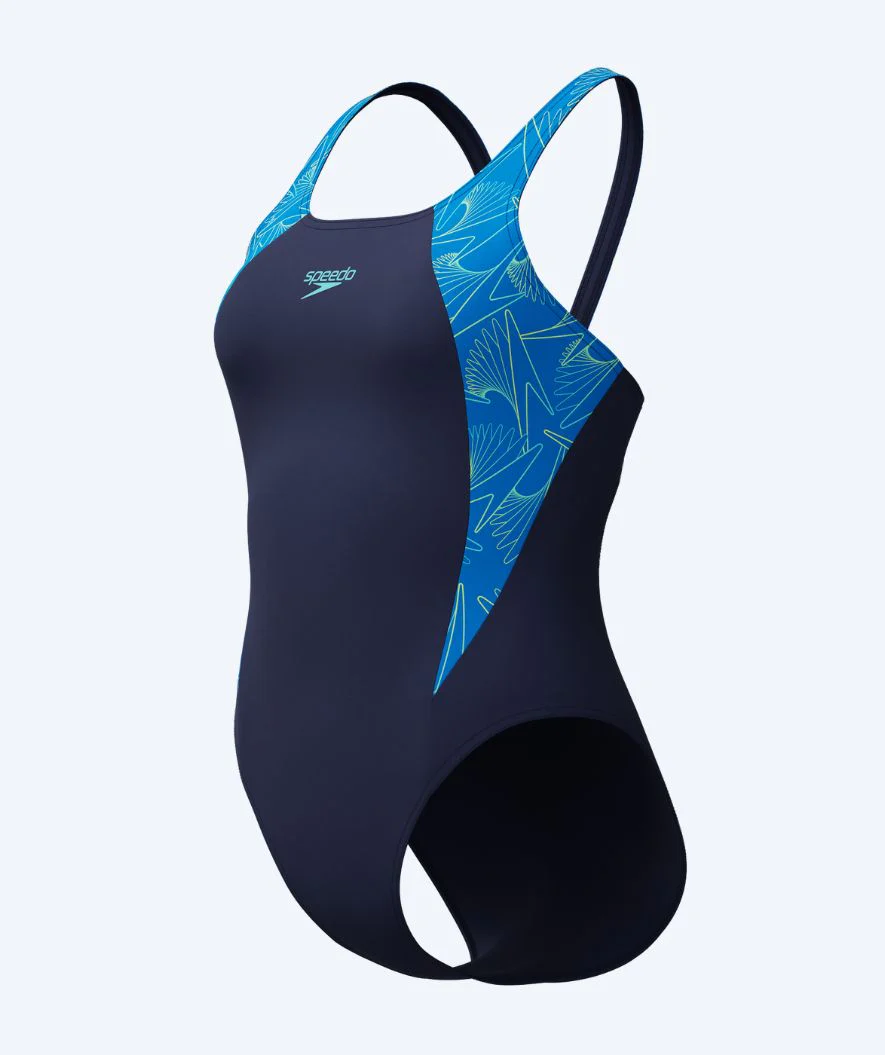 Speedo Badeanzug für Damen - Hyperboom Splice Muscleback - Donkerblau/Hellblau - Image 8