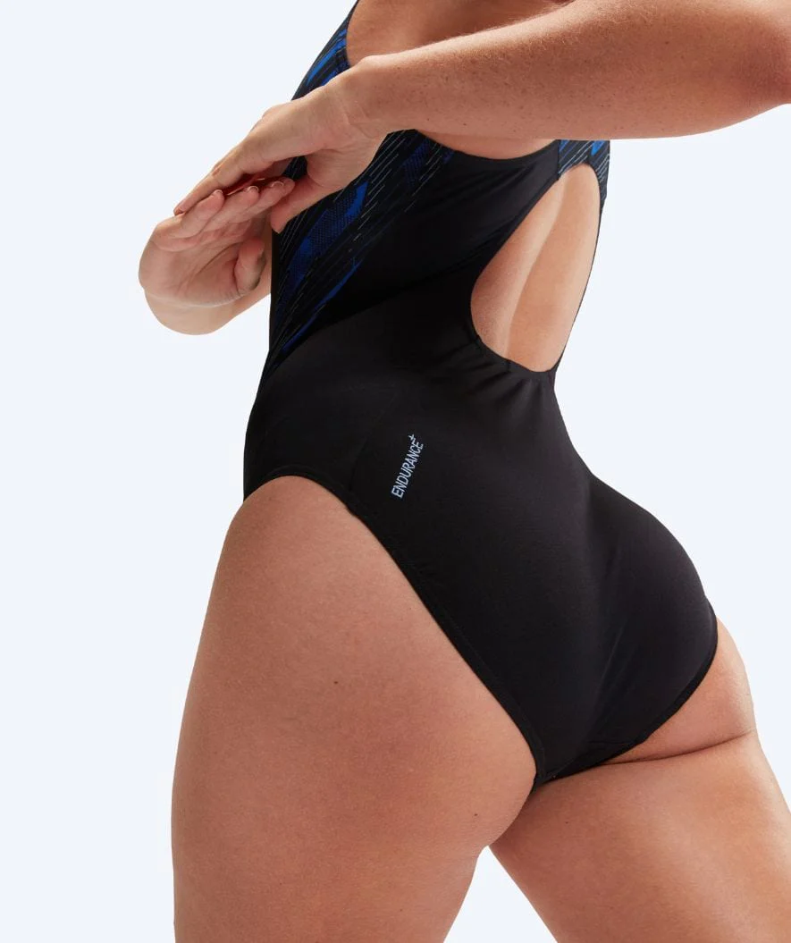 Speedo Badeanzug für Damen - Hyperboom Splice Muscleback - Schwarz/Donkerblau - Image 2