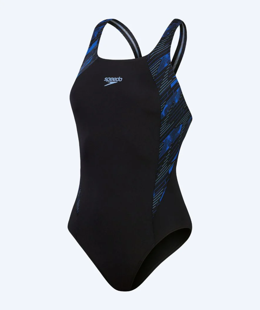 Speedo Badeanzug für Damen - Hyperboom Splice Muscleback - Schwarz/Donkerblau - Image 5