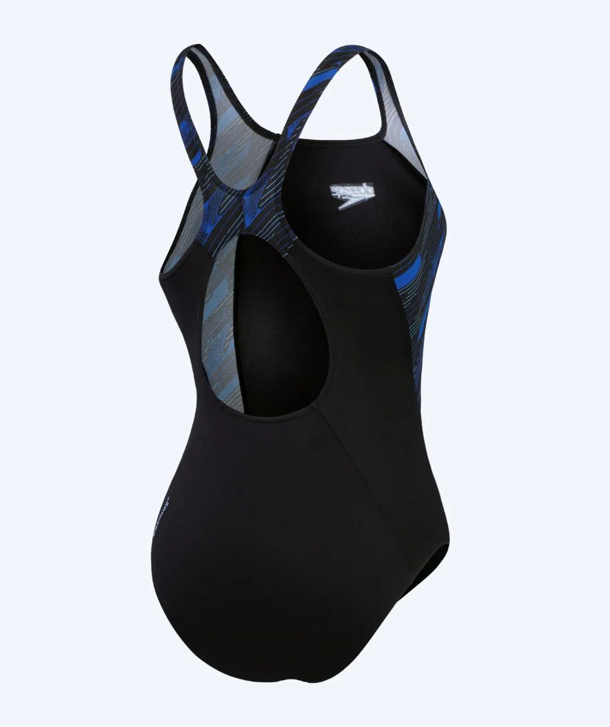 Speedo Badeanzug für Damen - Hyperboom Splice Muscleback - Schwarz/Donkerblau - Image 6