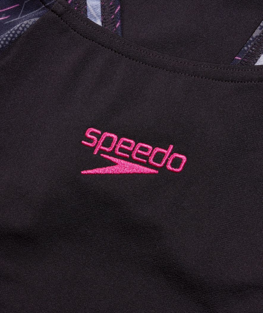 Speedo Badeanzug für Damen - Hyperboom Splice Muscleback - Schwarz/Grau - Image 8