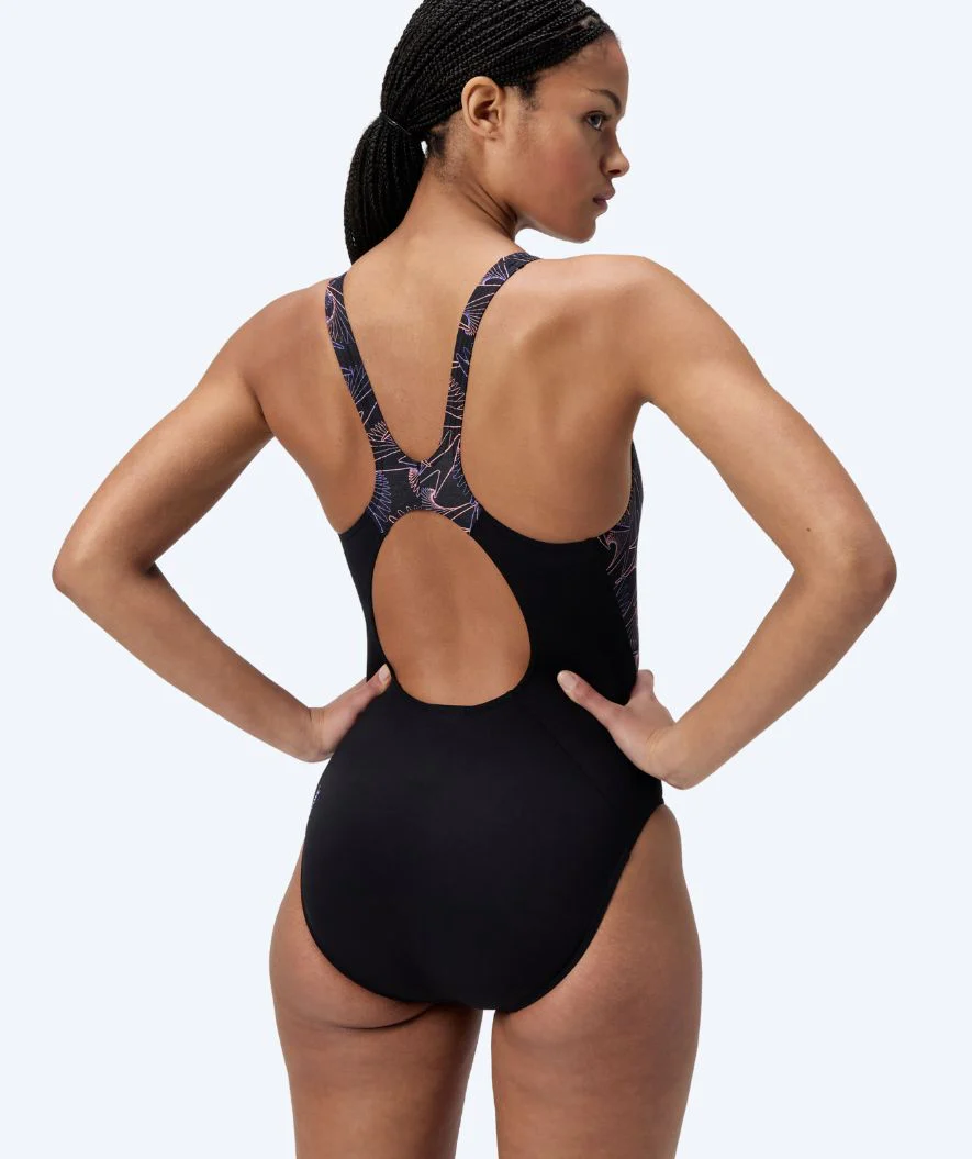 Speedo Badeanzug für Damen - Hyperboom Splice Muscleback - Schwarz/Lila - Image 2