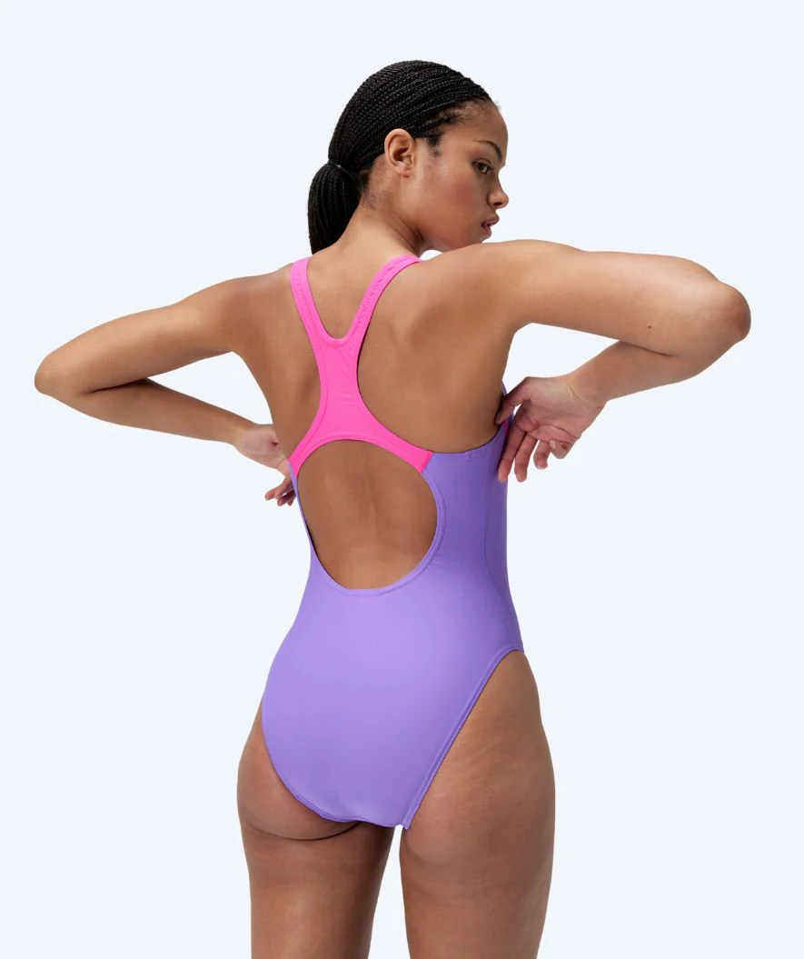 Speedo Badeanzug für Damen - Medley Logo - Lila/Rosa - Image 2