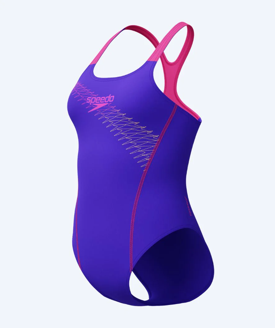 Speedo Badeanzug für Damen - Medley Logo - Lila/Rosa - Image 7