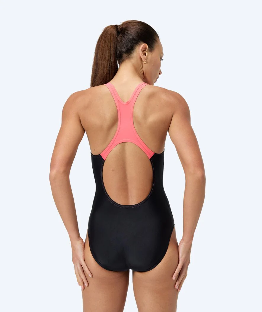 Speedo Badeanzug für Damen - Medley Logo - Schwarz/Hellrosa - Image 2
