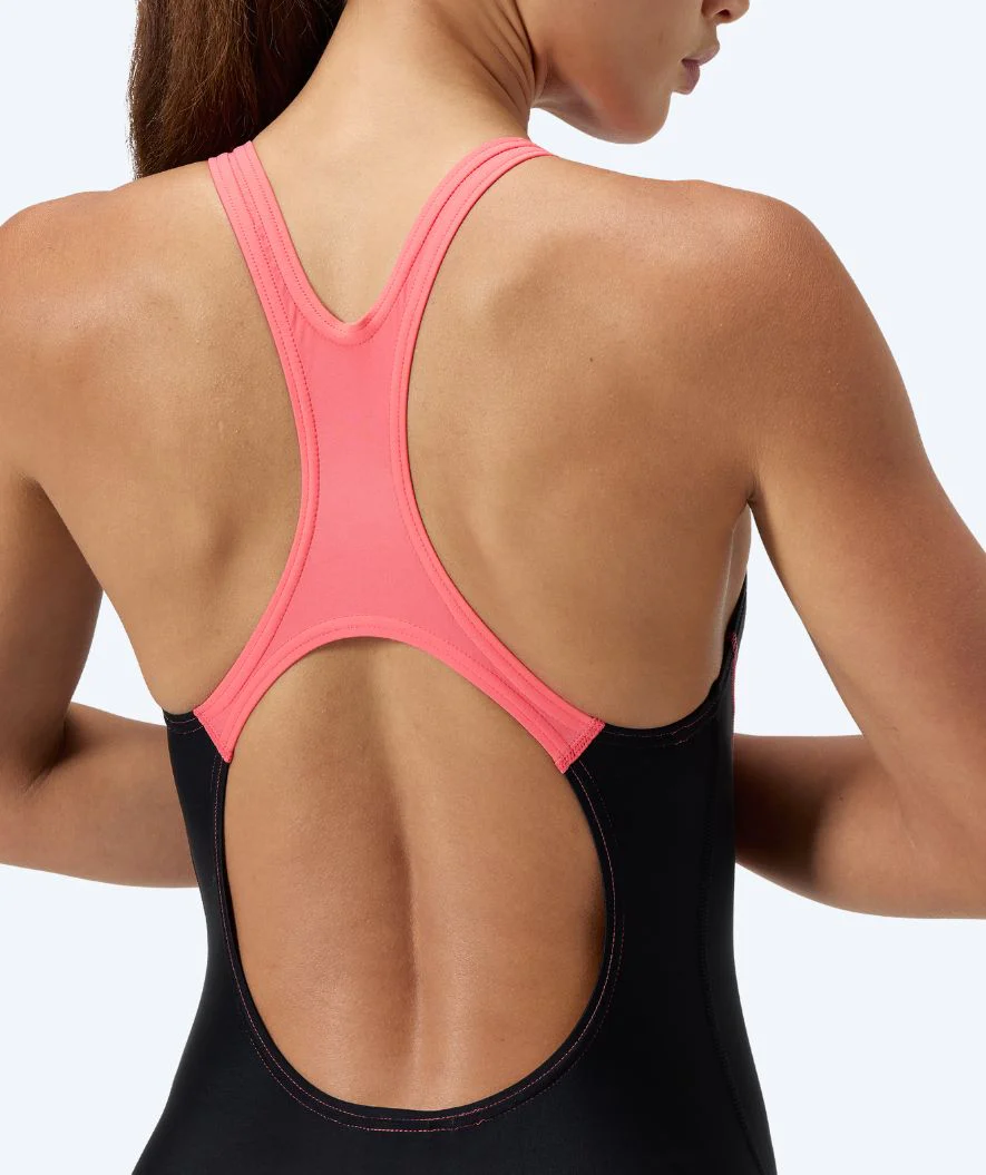 Speedo Badeanzug für Damen - Medley Logo - Schwarz/Hellrosa - Image 6