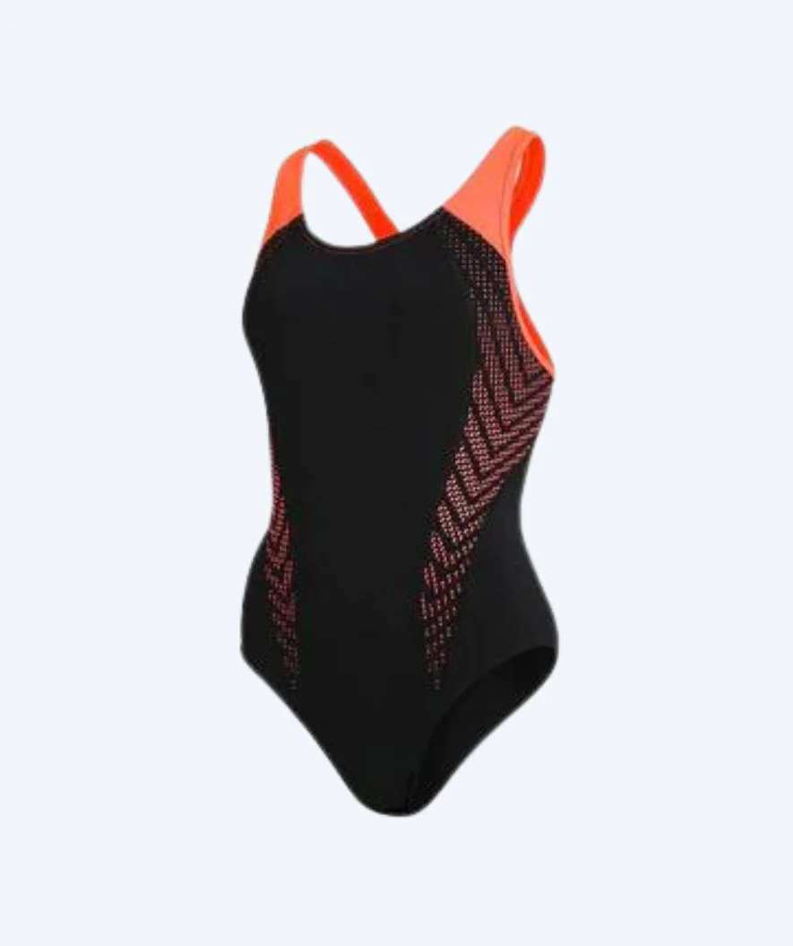 Speedo Badeanzug für Damen - Placement Laneback - Schwarz - Image 5