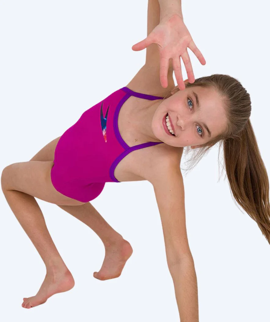 Speedo Badeanzug für Mädchen - Boom Placement Thinstrap - Lila/Blau - Image 3