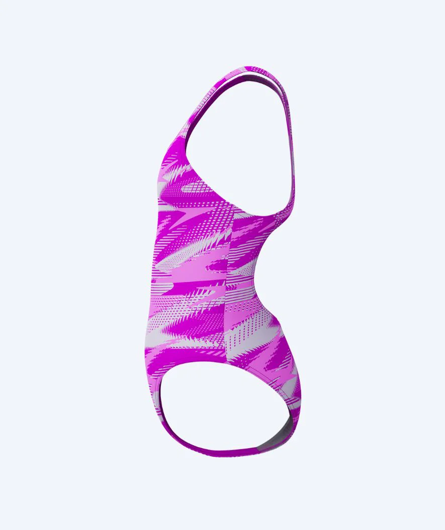 Speedo Badeanzug für Mädchen - Hyperboom Allover Medalist - Hellrosa/Lila - Image 3