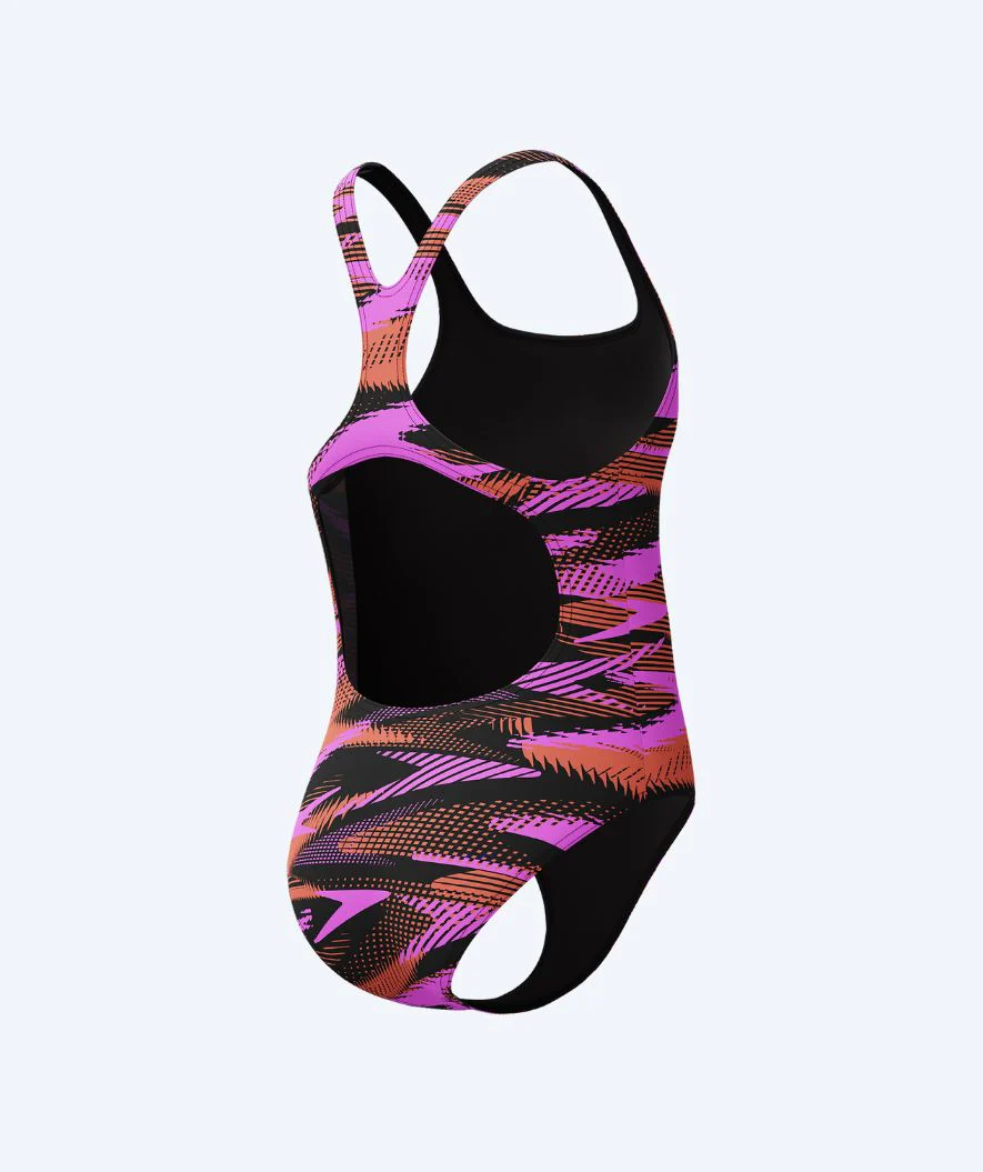 Speedo Badeanzug für Mädchen - Hyperboom Allover Medalist - Rosa/Orange - Image 2