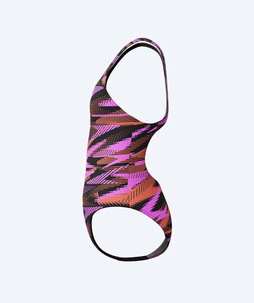 Speedo Badeanzug für Mädchen - Hyperboom Allover Medalist - Rosa/Orange - Image 3