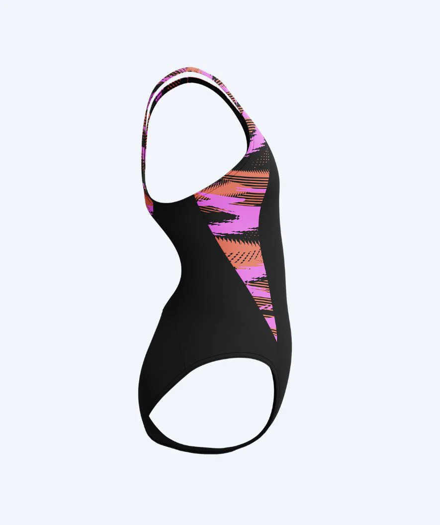 Speedo Badeanzug für Mädchen - Hyperboom Splice Muscleback - Schwarz/Rosa - Image 3