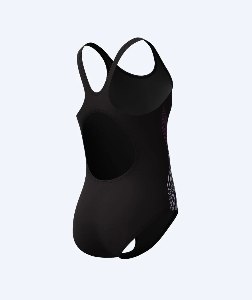 Speedo Badeanzug für Mädchen - Placement Muscleback - Schwarz/Rosa - Image 2