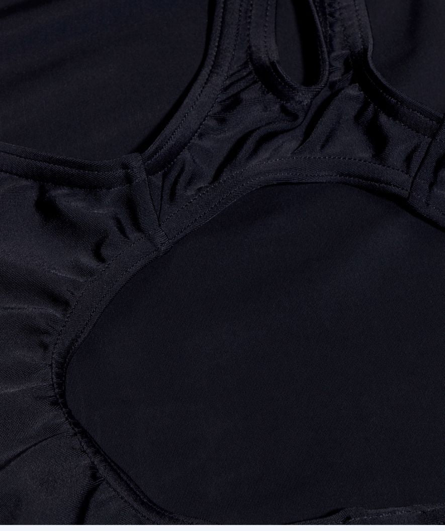 Speedo Badeanzug für Mädchen - Plastisol Placement Muscleback - Schwarz/Lila - Image 4