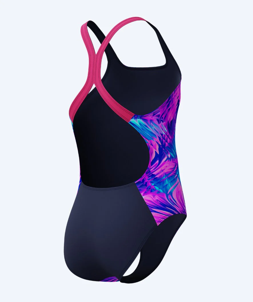 Speedo Badeanzug für Mädchen - Print Powerback - Lila/Rosa - Image 2
