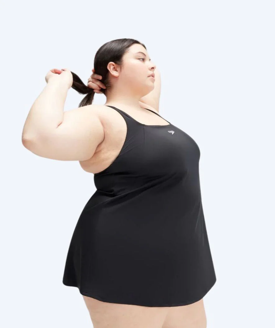 Speedo Badeanzug für Damen in große Größen - Swim Dress - Schwarz - Image 3