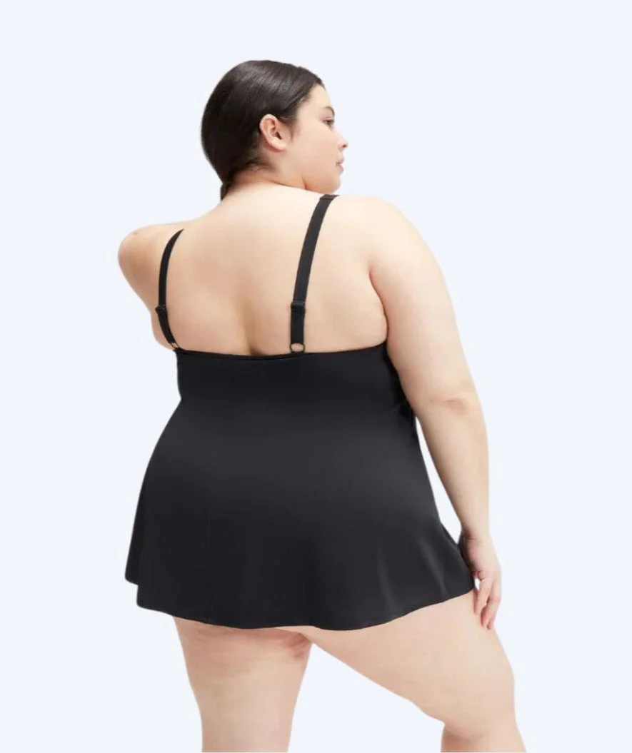 Speedo Badeanzug für Damen in große Größen - Swim Dress - Schwarz - Image 4