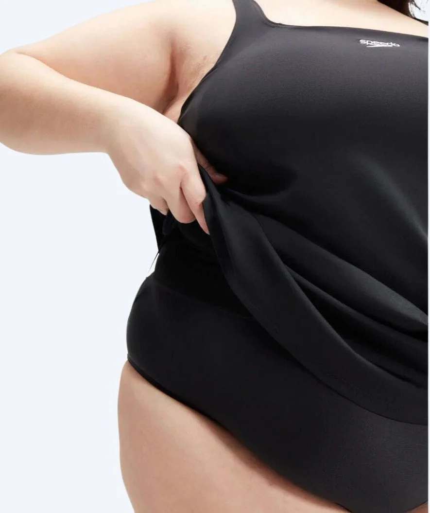 Speedo Badeanzug für Damen in große Größen - Swim Dress - Schwarz - Image 5