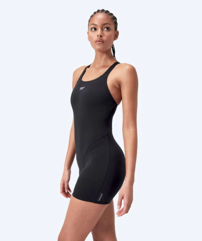 Speedo Badeanzug mit Bein für Damen - Endurance - Schwarz - Image 3
