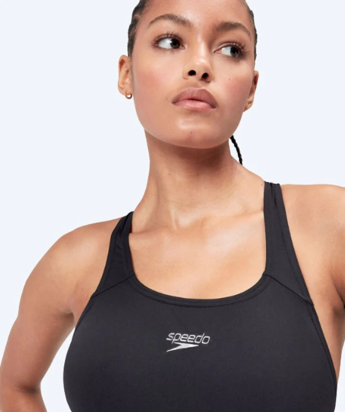 Speedo Badeanzug mit Bein für Damen - Endurance - Schwarz - Image 4