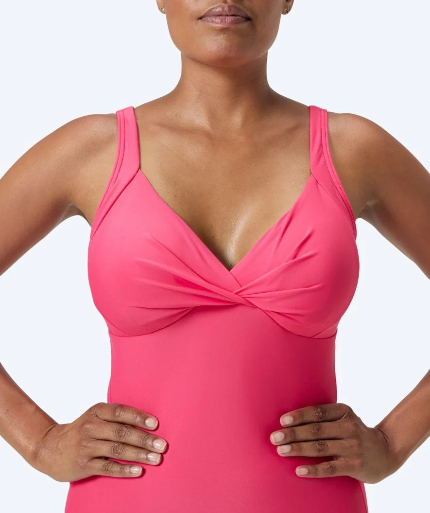 Speedo Badeanzug mit Einlagen für Damen - Shaping Cross Knot - Hellrosa - Image 5