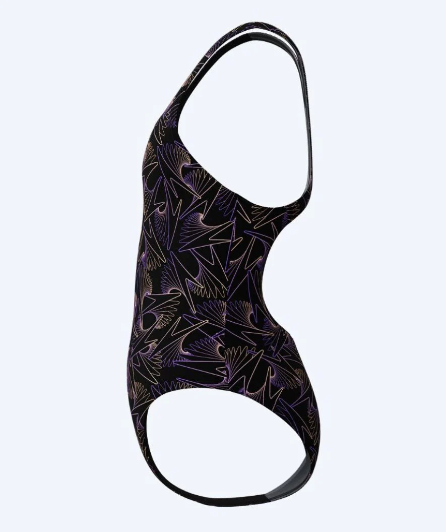 Speedo Badeanzug für Mädchen - Hyperboom Allover Medalist - Schwarz/Lila - Image 3