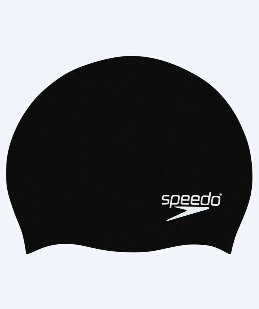 Speedo Badekappe für Junioren (6-16) - Plain - Schwarz