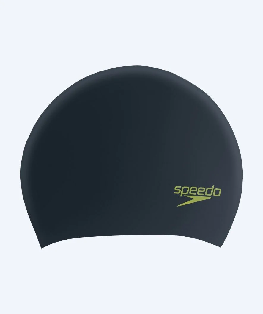 Speedo Badekappe für Junioren (6-16) - Plain - Schwarz/Grün