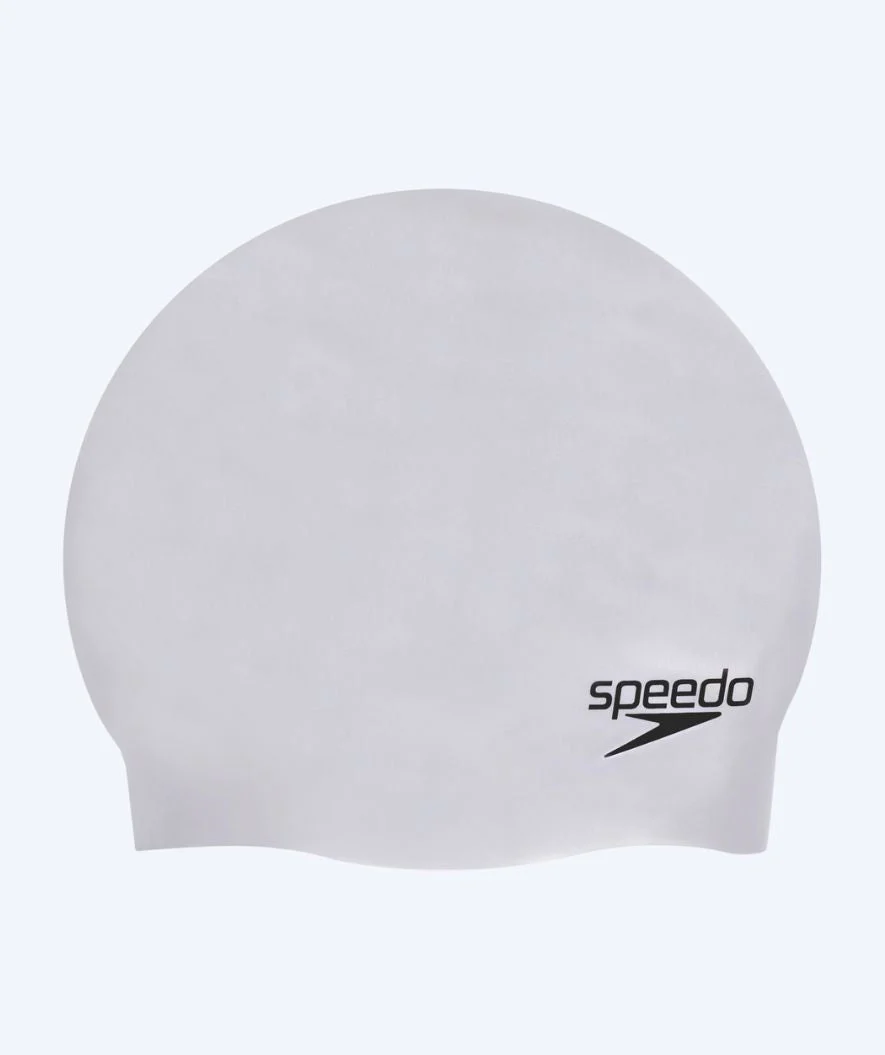 Speedo Badekappe - Plain Moulded - Silber
