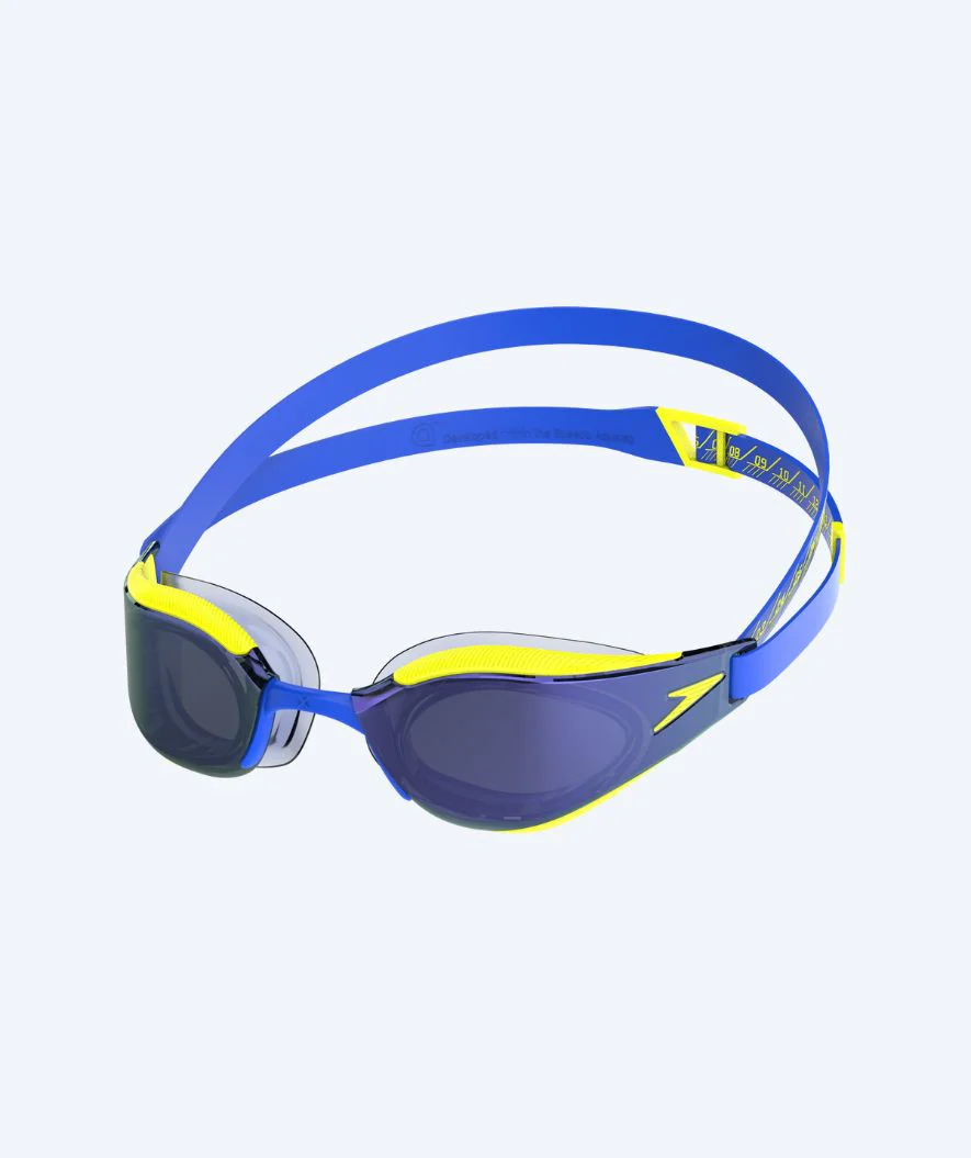 Speedo Elite Schwimmbrillen - Fastskin Hyper Elite Mirror - Gelb/Blau