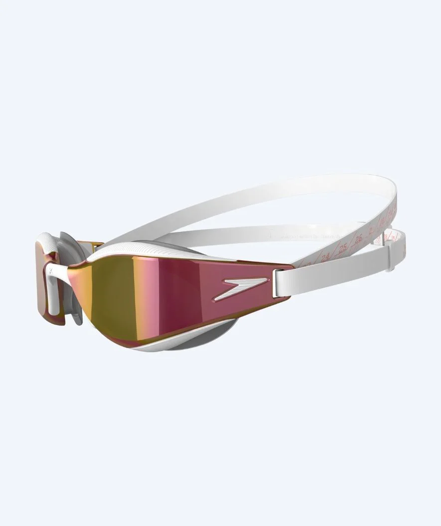 Speedo Elite Schwimmbrillen - Fastskin Hyper Elite Mirror - Gold/Weiß - Image 3