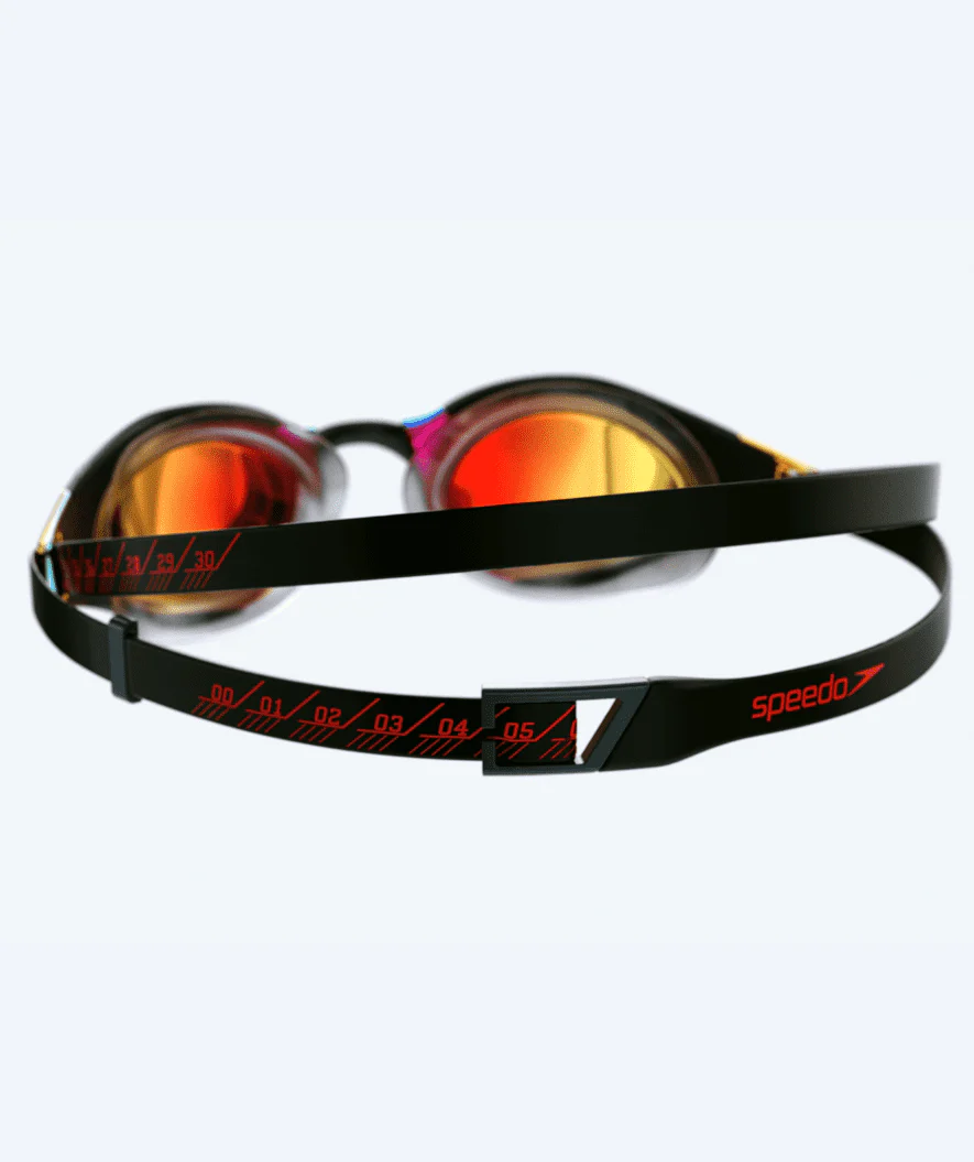 Speedo Elite Schwimmbrillen - Fastskin Hyper Elite Mirror - Schwarz/Gold - Image 3